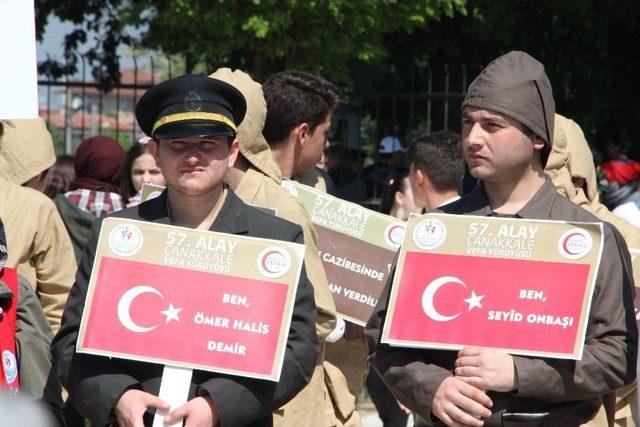 Yüzlerce Kişi 57’nci Alay Vefa Yürüyüşü’ne Katıldı