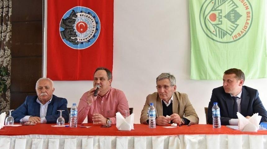 Başkan Aksu, Kadroya Ge&ccedil;en İş&ccedil;iler İle Bir Araya Geldi