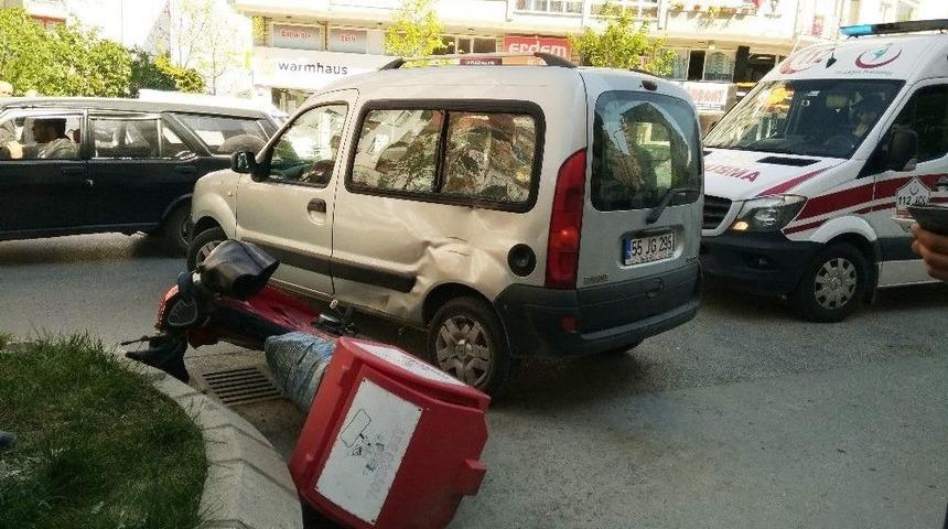 Bafra&rsquo;da Kaza: 1 Yaralı