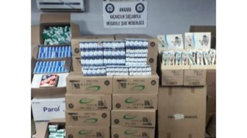 Başkent&rsquo;te 100 Bin Adet Ka&ccedil;ak İla&ccedil; Ele Ge&ccedil;irildi