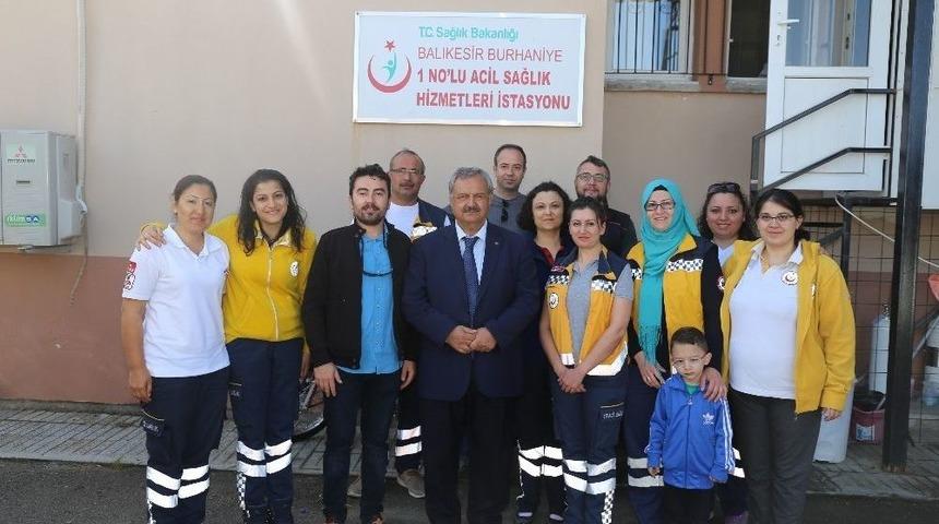 Başkan Uysal&rsquo;dan 112 Acil Servis İstasyonu&rsquo;na Ziyaret