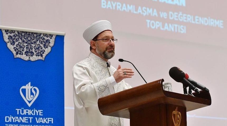 Diyanet İşleri Başkanı Erbaş, Tdv Personeliyle Bayramlaştı