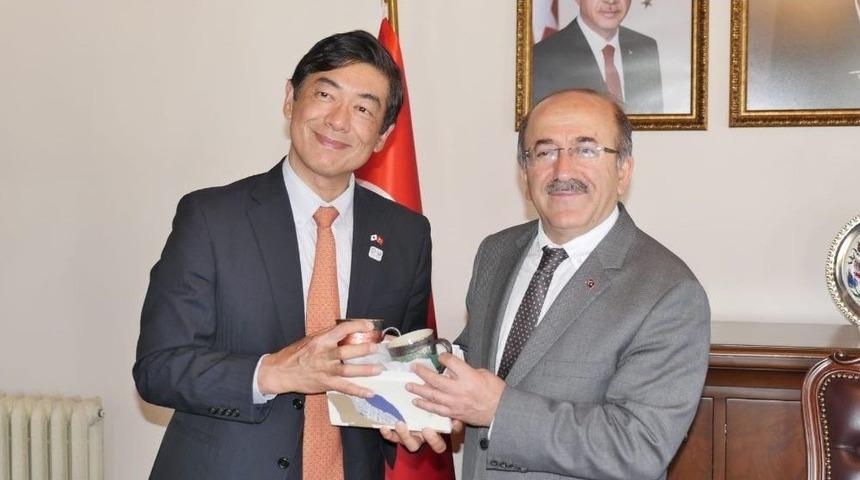 Japonya&rsquo;nın T&uuml;rkiye B&uuml;y&uuml;kel&ccedil;isi Miyajima Trabzon&rsquo;da Ziyaretlerde Bulunuyor