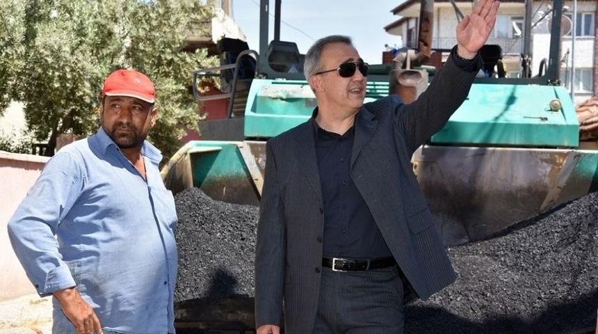 Başkan Kara&ccedil;oban Mahalle &Ccedil;alışmalarını Yerinde İnceledi