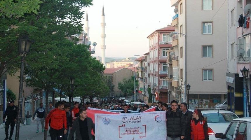 Kırıkkale’de 57. Alay’a Vefa Yürüyüşü