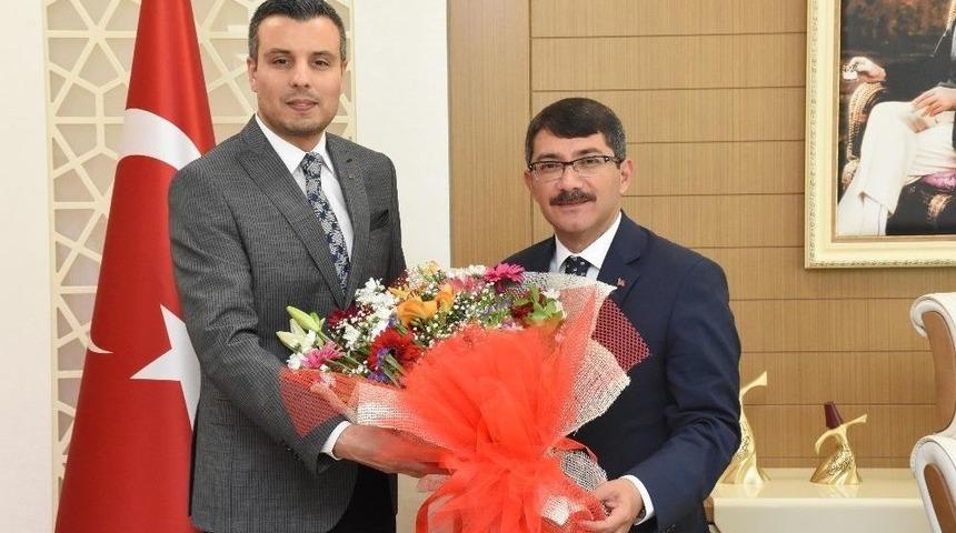 Başkan &Ccedil;elik&rsquo;ten Kurum M&uuml;d&uuml;rlerine İade-i Ziyaret