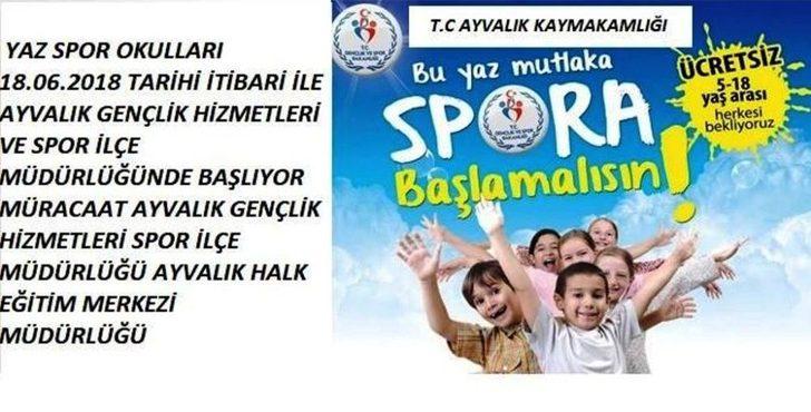 Ayvalık’ta Gençlik Hizmetleri Ve Spor Müdürlüğü’nden Yaz Spor Okulları G3