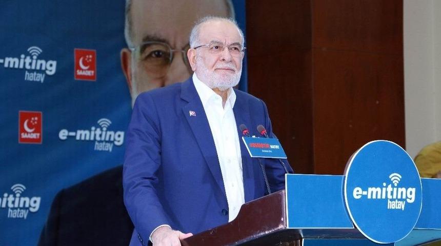 Temel Karamollaoğlu’dan Hatay’da E-miting