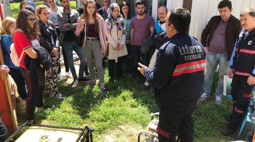 Tekirdağ Afet G&ouml;n&uuml;ll&uuml;leri Projesi Eğitimleri Tamamlandı