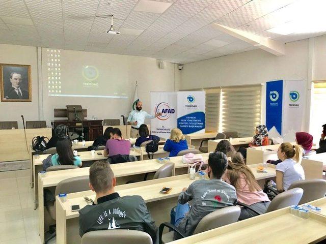 Tekirdağ Afet Gönüllüleri Projesi Eğitimleri Tamamlandı