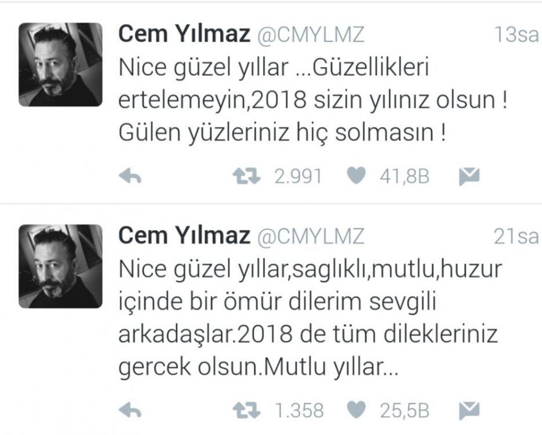 &Uuml;nl&uuml; İsimlerin Yeni Yıl Mesajları