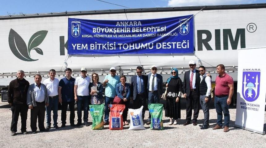 Kızılcahamamlı &Ccedil;ift&ccedil;iye Tohum Desteği