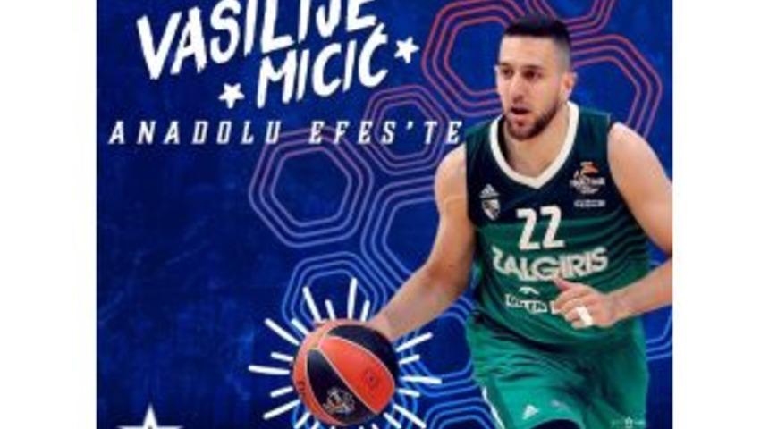 Anadolu Efes Vasilije Micic&rsquo;i Kadrosuna Kattı