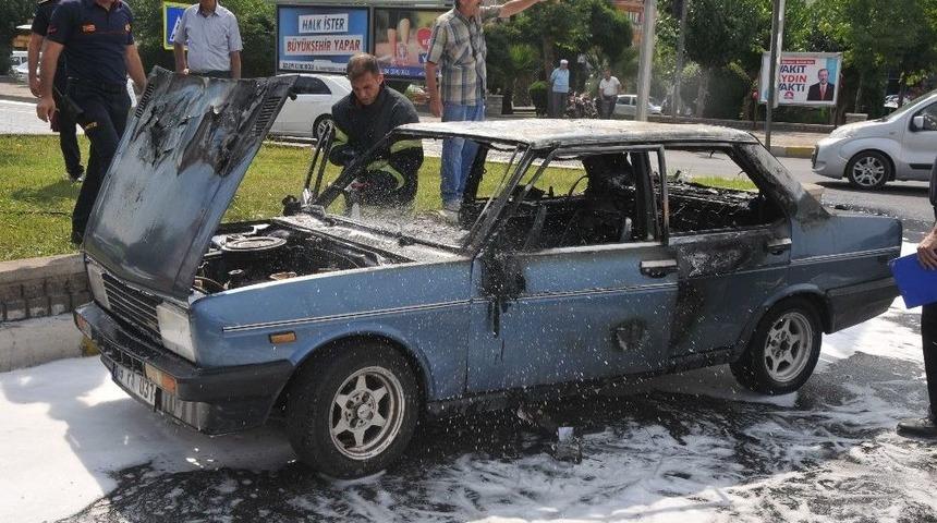 Seyir Halindeyken Alev Alan Ara&ccedil; Kullanılamaz Hale Geldi