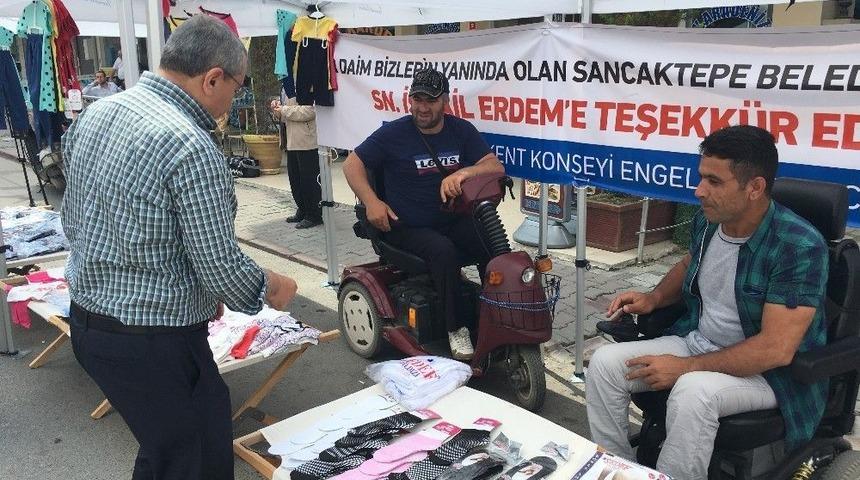 Sancaktepe&rsquo;de Engelli Vatandaşlara Pazar Tezgahı