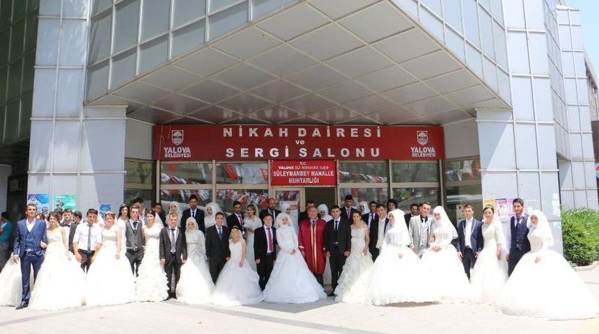 Yalova&rsquo;da 2017 Yılında Bin 97 Nikah Başvurusu Yapıldı