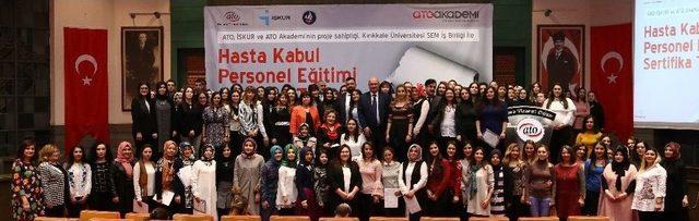 Hasta Kabul Personelleri Sertifikalarını Aldı