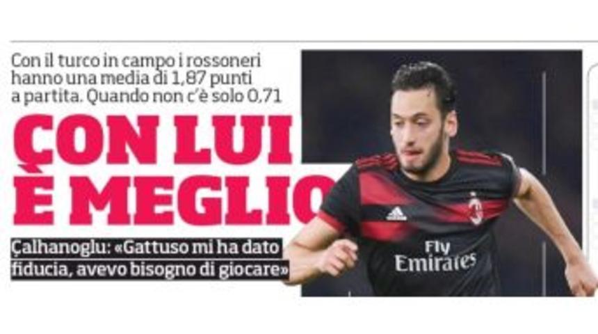 Hakan &Ccedil;alhanoğlu: &ldquo;gattuso Oyun Kaliteme G&uuml;vendi&rdquo;