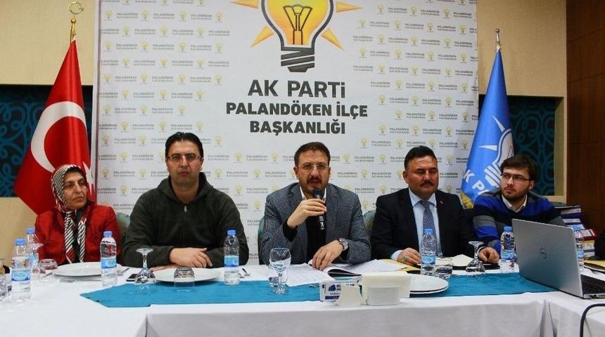 Ak Parti Paland&ouml;ken İl&ccedil;e Başkanlığı Basın İle Buluştu