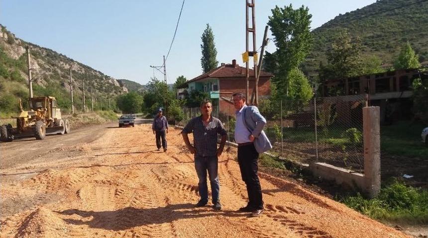 Başkan Duymuş Alt Yapı &Ccedil;alışmalarını İnceledi