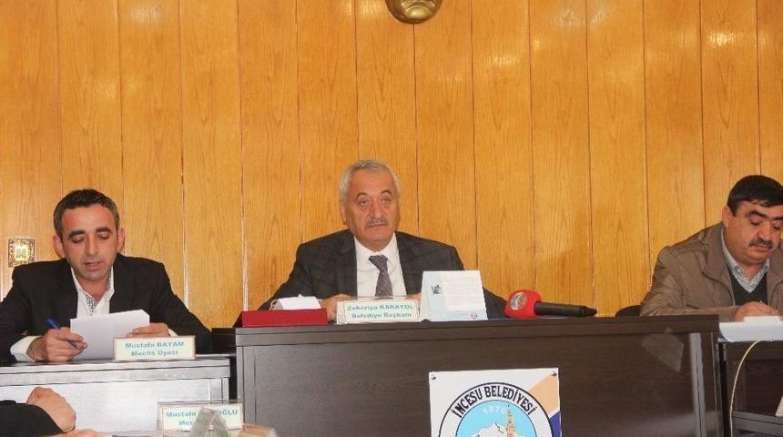 İncesu Belediyesi Ocak Ayı Meclis Toplantısı Yapıldı