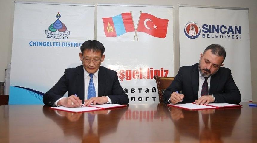 Sincan Belediyesine Moğolistan’dan Ziyaret