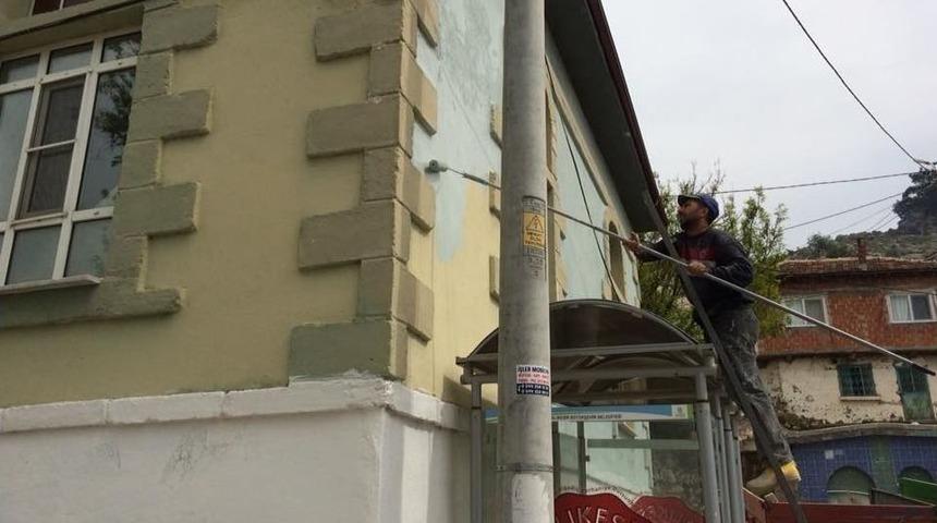 Burhaniye’nin Seyir Terası Dutluca’da Çalışmalar Sürüyor