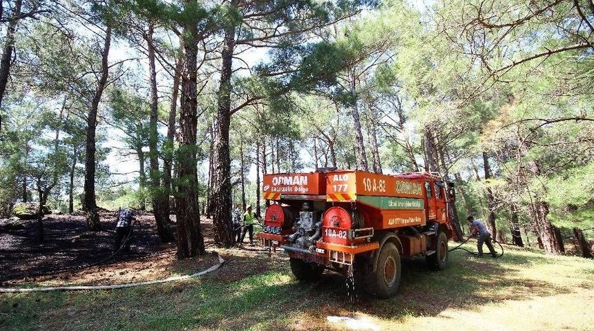 Kazdağlarında Orman Yangını S&ouml;nd&uuml;r&uuml;ld&uuml;