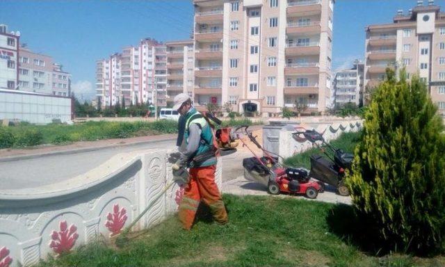 Adıyaman’da Parklarda Bahar Bakımı