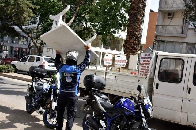 Aliağa’da Yol Ve Kaldırım İşgaline Geçit Yok