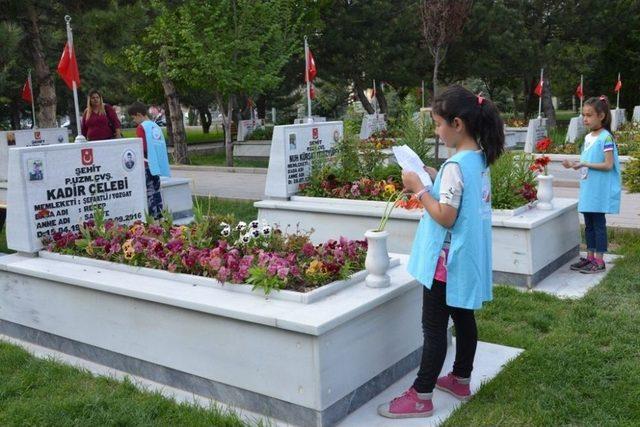 Melikgazi Belediyesi Çocuk Meclisi’nden Şehitlik Ziyareti