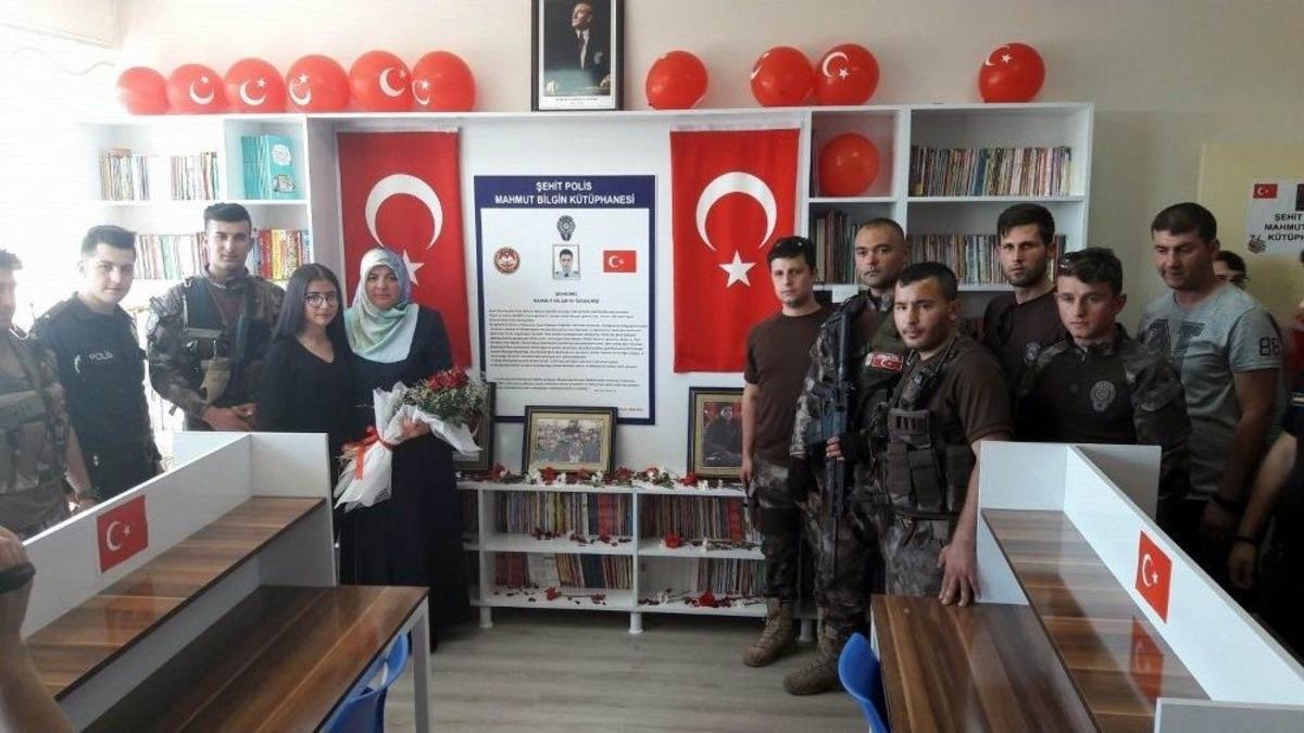 Şehit Polis Mahmut Bilgin K&uuml;t&uuml;phanesi A&ccedil;ıldı