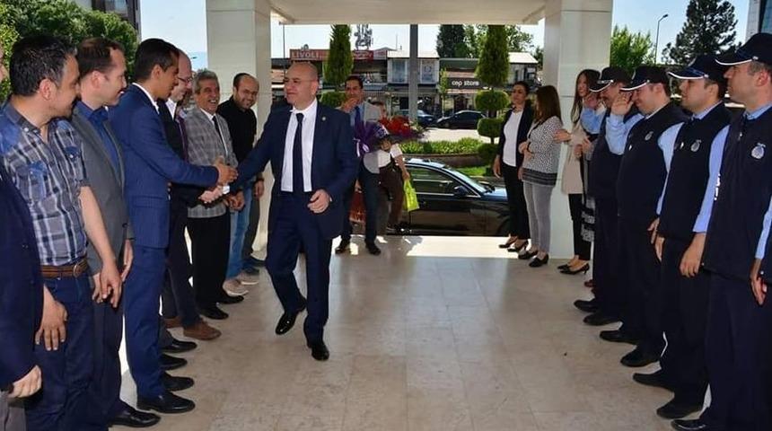 Saraoğlu, Daire Amirleri Ve Belediye Personeli İle Vedalaştı