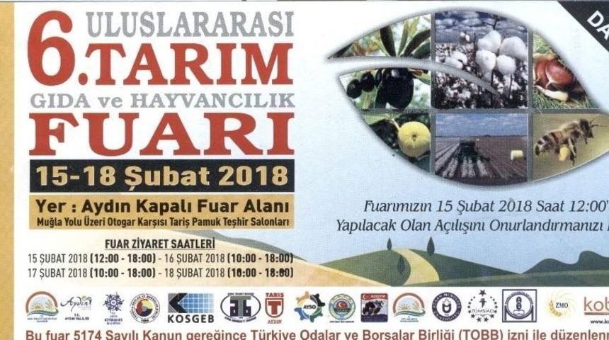 Aydın 6. Tarım Fuarı Ziyaret&ccedil;ileriyle Buluşmak İ&ccedil;in G&uuml;n Sayıyor