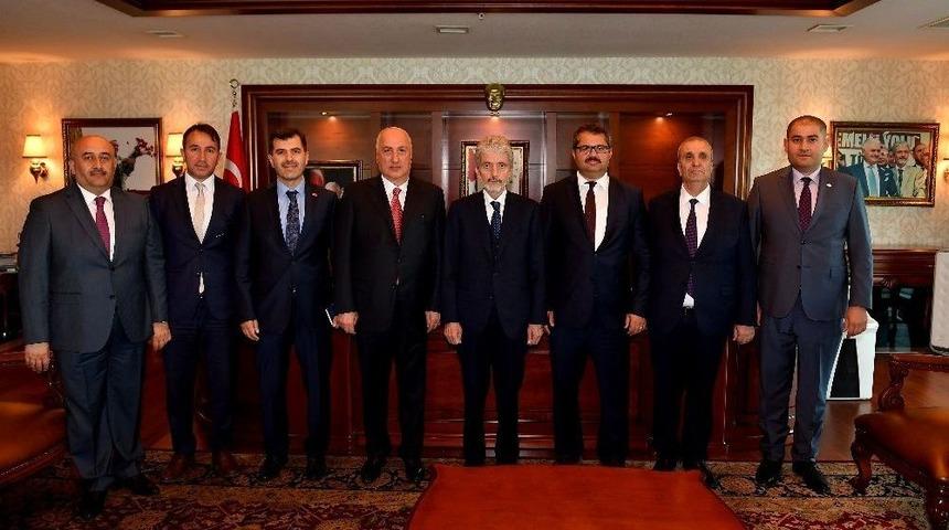 Başkan Tuna&rsquo;ya B&uuml;y&uuml;kel&ccedil;ilerden Ziyaret