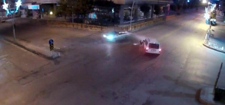 Erzurum’da Trafik Kazaları Mobese’ye Yansıdı