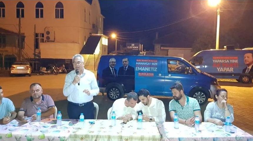 Aydın, Manavgatlılardan Destek İstedi