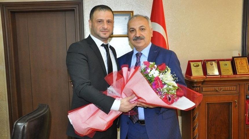 Matbaacılardan Esob Başkanı Din&ccedil;er&rsquo;e Ziyaret