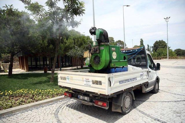 Merkezefendi’de İlaçlama Faaliyetlerine Devam Ediyor