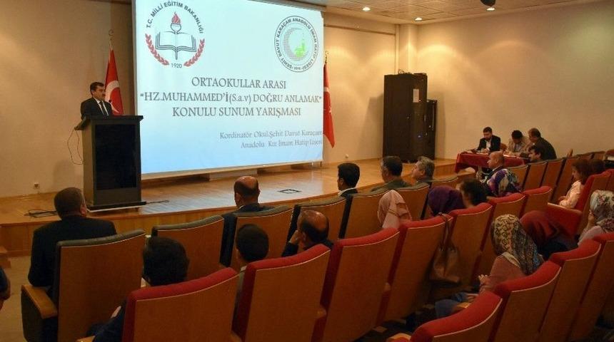 Muş&rsquo;ta &ldquo;hz. Muhammed&rsquo;i Doğru Anlamak&rdquo; Konulu Sunum Yarışması