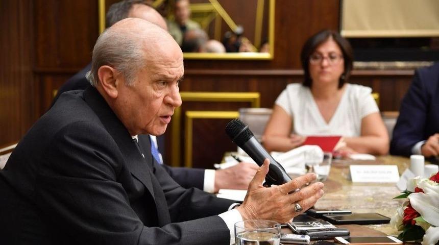 Bah&ccedil;eli: "sayın G&uuml;l İle Ahmet Davutoğlu Arasındaki Bahse Konu G&ouml;r&uuml;şme İflas Etmiş Demektir"