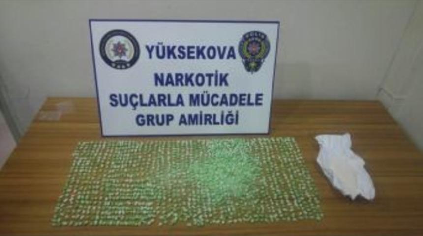 Y&uuml;ksekova&rsquo;da Bin 380 Adet Extacy Hap Ele Ge&ccedil;irildi