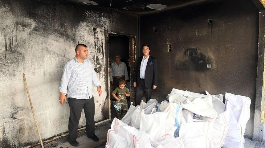 Evi Yanan Aileye Osmangazi Sahip Çıktı