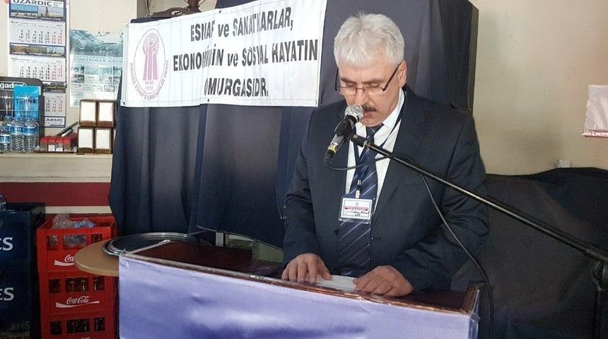 Esnaf Ve Sanatkarlar Odası Başkanı Y&uuml;ksel G&uuml;ven Tazeledi
