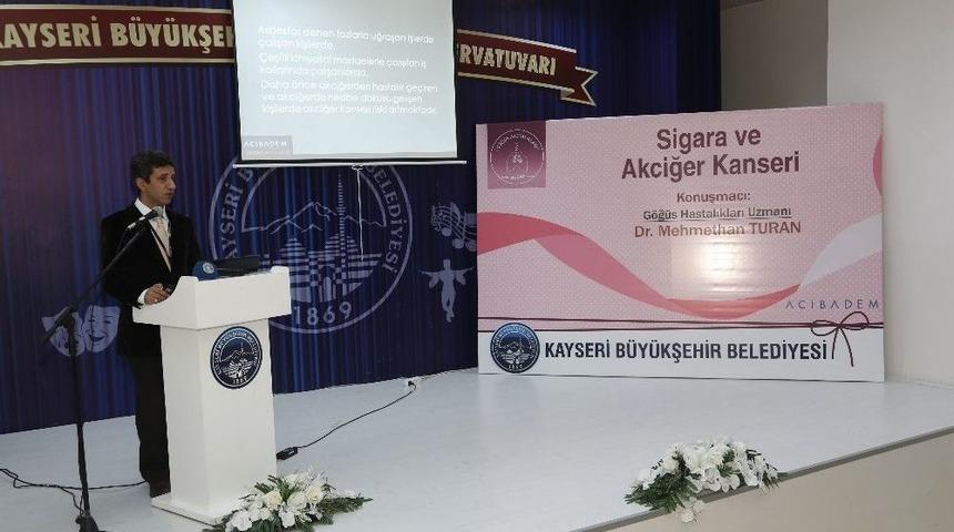 B&uuml;y&uuml;kşehir Sağlık Seminerlerinde &lsquo;sigara&rsquo; Konuşuldu
