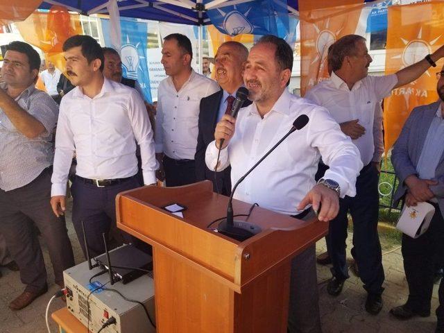 Milletvekili Demir, Pınarbaşı İlçesinde Miting Düzenledi