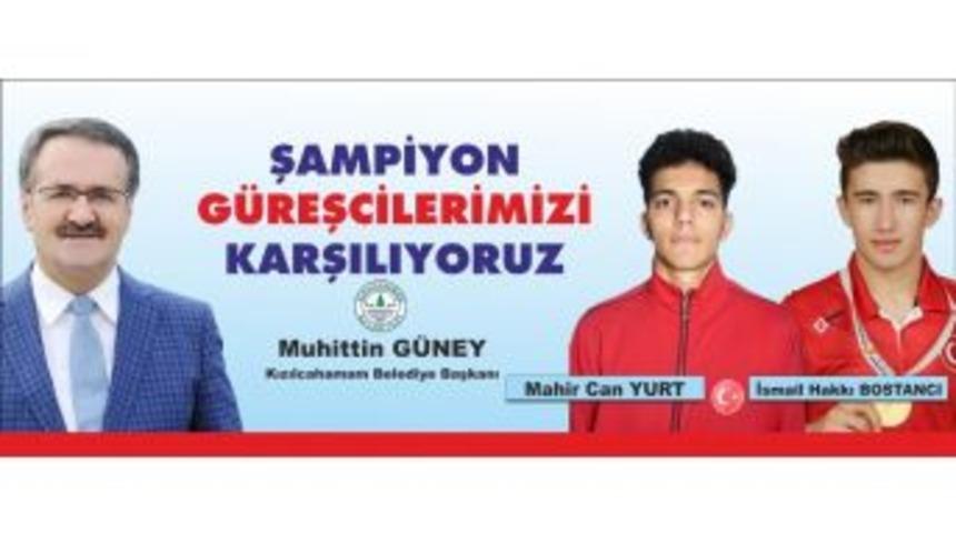 Şampiyon G&uuml;reş&ccedil;iler Kızılcahamam&rsquo;da Karşılanıyor