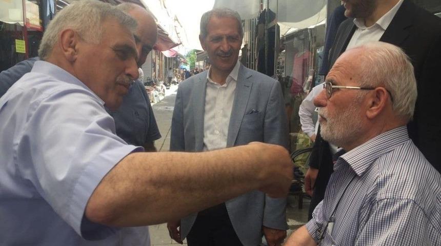 Başkan Dişli Ve Milletvekili Adayı İnci&rsquo;den Uzun&ccedil;arşı Esnafına Ziyaret