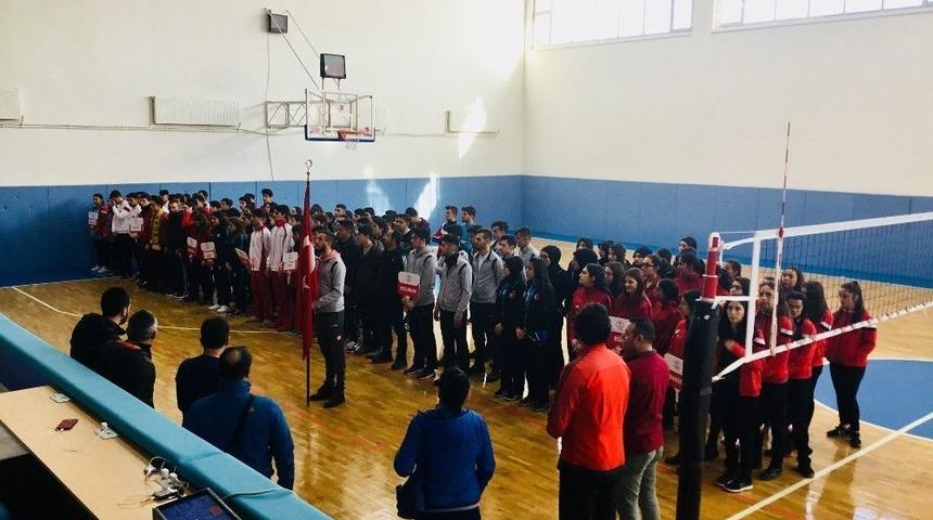 Erzurum&rsquo;da Voleybol Heyecanı