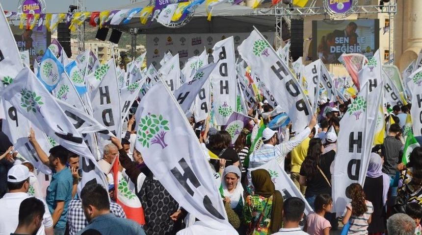 Hdp Mardin&rsquo;de Miting Yaptı